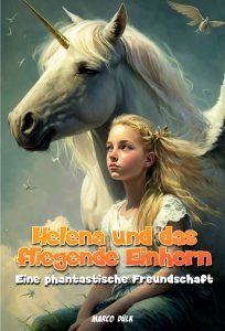 Kinderbuchcover Helen und das fliegende Einhorn - Kinderfantasy von Marco Dülk